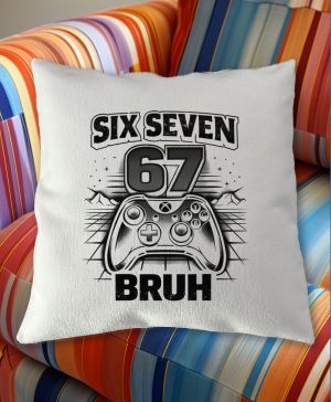 Six seven bruh gaming, V1, černý tisk