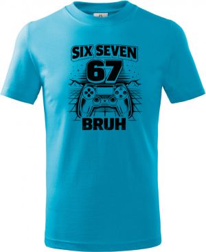 Six seven bruh gaming, V2, černý tisk