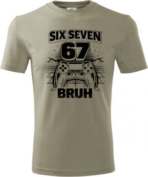 Six seven bruh gaming, V2, černý tisk