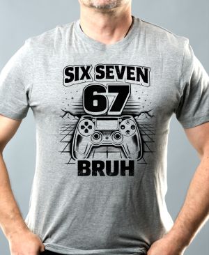 Six seven bruh gaming, V2, černý tisk