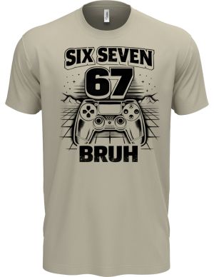 Six seven bruh gaming, V2, černý tisk