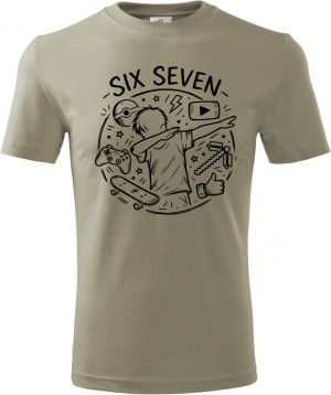 Six Seven, gamer, černý tisk