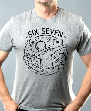 Six Seven, gamer, černý tisk