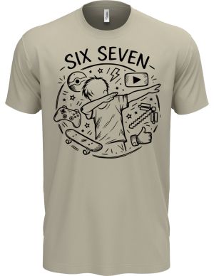 Six Seven, gamer, černý tisk