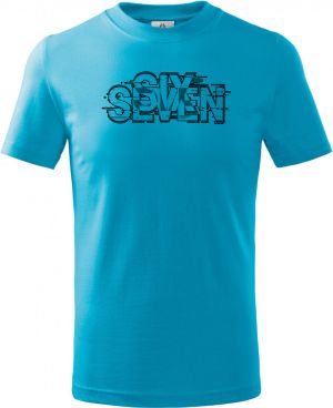 Six seven glitch, černý tisk