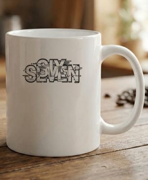 Six seven glitch, černý tisk