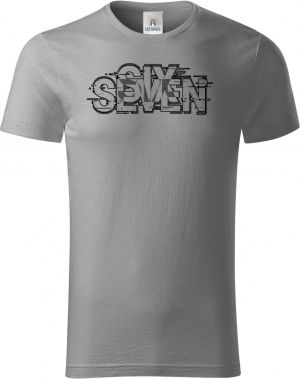 Six seven glitch, černý tisk