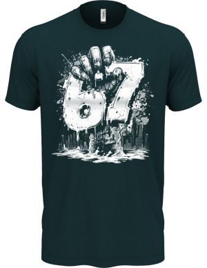 Six Seven, Graffiti Hand, bílý tisk