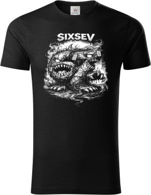 Sixsev horror 67, V2, bílý tisk