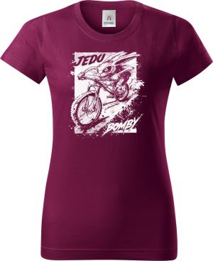 Sjezdař, jedu bomby, V1, bílý potisk