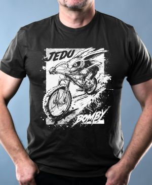 Sjezdař, jedu bomby, V1, bílý potisk