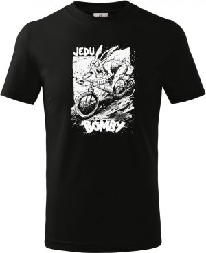 Sjezdař, jedu bomby, V2, bílý potisk