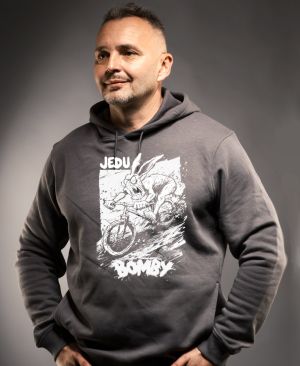 Sjezdař, jedu bomby, V2, bílý potisk