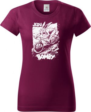 Sjezdař, jedu bomby, V2, bílý potisk