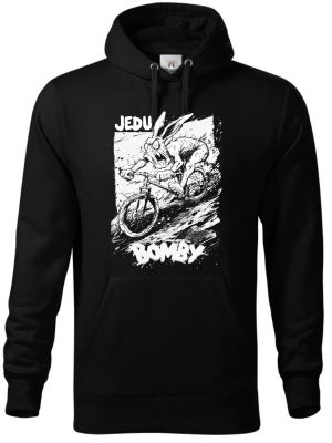 Sjezdař, jedu bomby, V2, bílý potisk