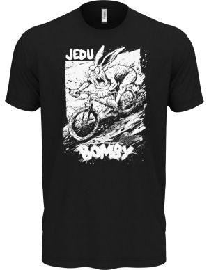 Sjezdař, jedu bomby, V2, bílý potisk