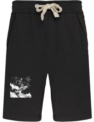 Skeleton na surfu, bílý potisk