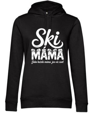 Ski Máma.Jako každá máma jen víc cool, bílý tisk