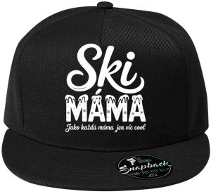 Ski Máma.Jako každá máma jen víc cool, bílý tisk