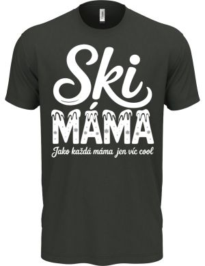Ski Máma.Jako každá máma jen víc cool, bílý tisk