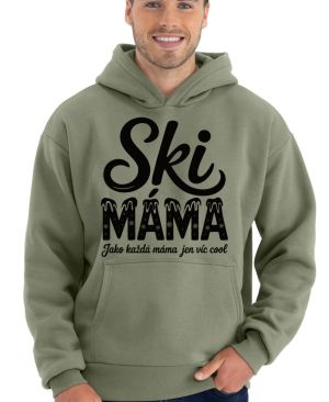 Ski Máma.Jako každá máma jen víc cool, černý tisk