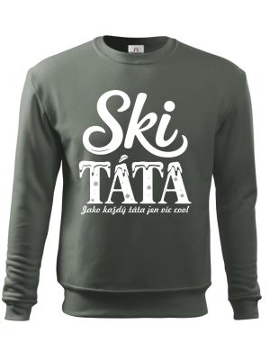 Ski táta.Jako každý táta jen víc cool, bílý tisk