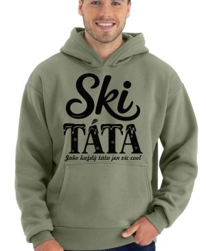 Ski táta.Jako každý táta jen víc cool, černý tisk
