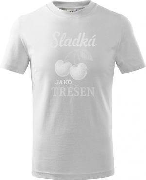 Sladká jako třešeň, bílý potisk