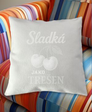 Sladká jako třešeň, bílý potisk