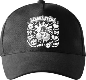 Sladká tečka, bílý potisk