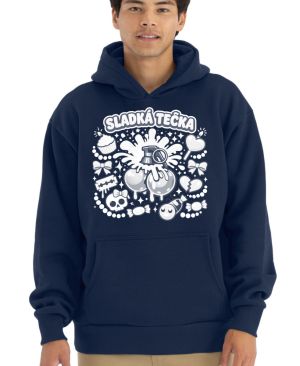 Sladká tečka, bílý potisk