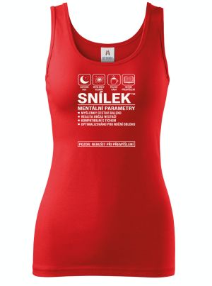 Snílek, bílý potisk