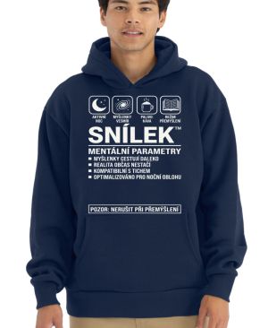 Snílek, bílý potisk