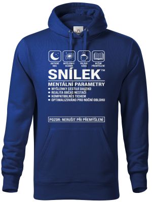 Snílek, bílý potisk