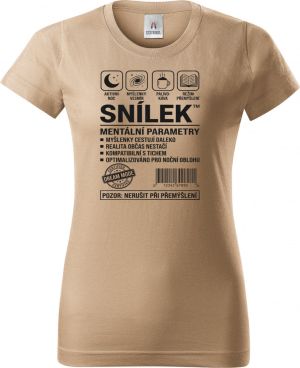 Snílek, černý potisk