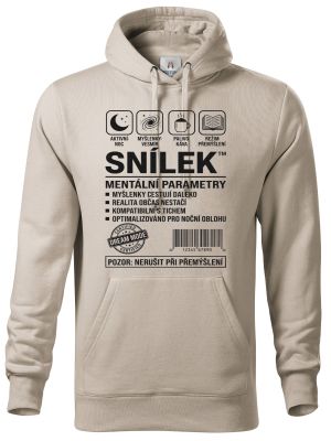 Snílek, černý potisk