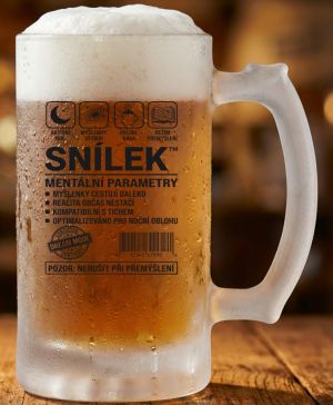 Snílek, černý potisk