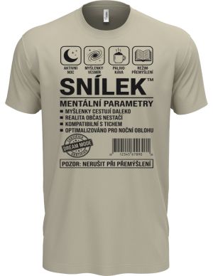 Snílek, černý potisk