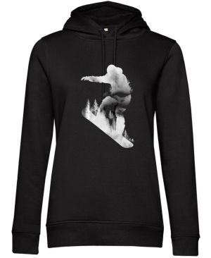 Snowboardista, bílý potisk