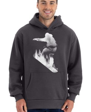 Snowboardista, bílý potisk