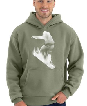Snowboardista, bílý potisk