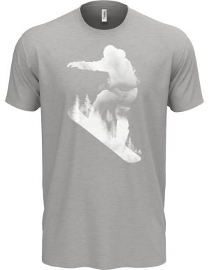 Snowboardista, bílý potisk