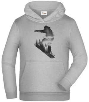 Snowboardista, černý potisk