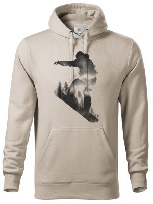 Snowboardista, černý potisk