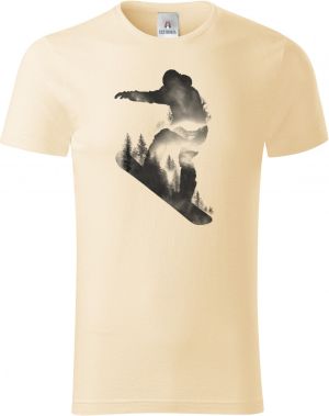 Snowboardista, černý potisk