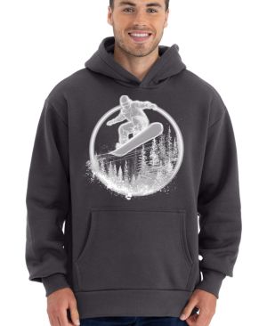 Snowboardista-neon. V1 ,bílý potisk