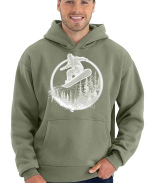 Snowboardista-neon. V1 ,bílý potisk
