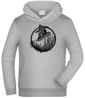 Snowboardista-neon. V1, černý potisk
