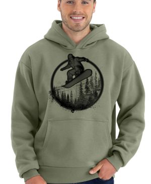Snowboardista-neon. V1, černý potisk