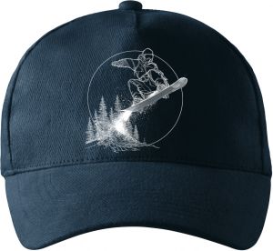 Snowboardista-neon. V2 ,bílý potisk
